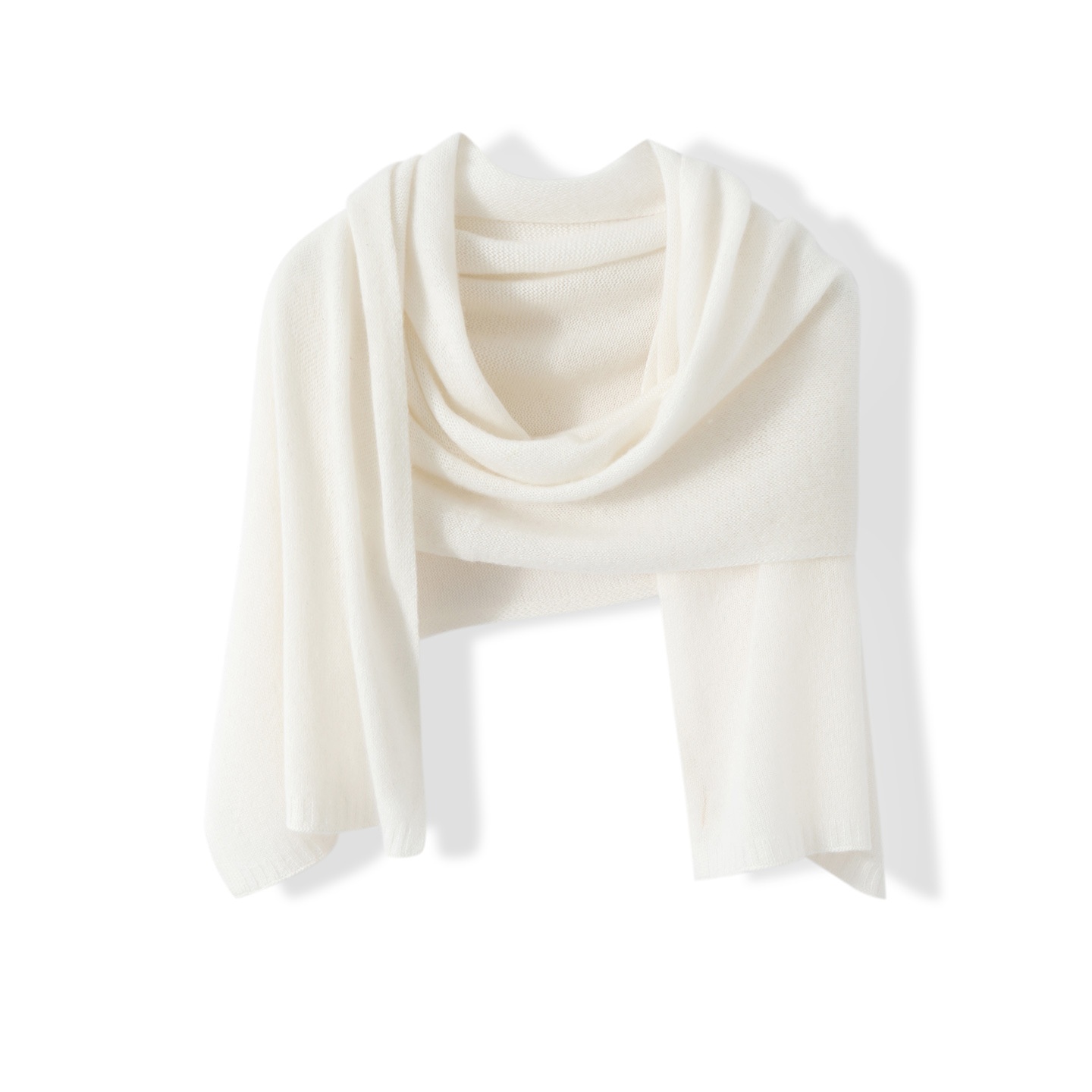 Cashmere Solid Color Knit Shawl Wrap Scarf