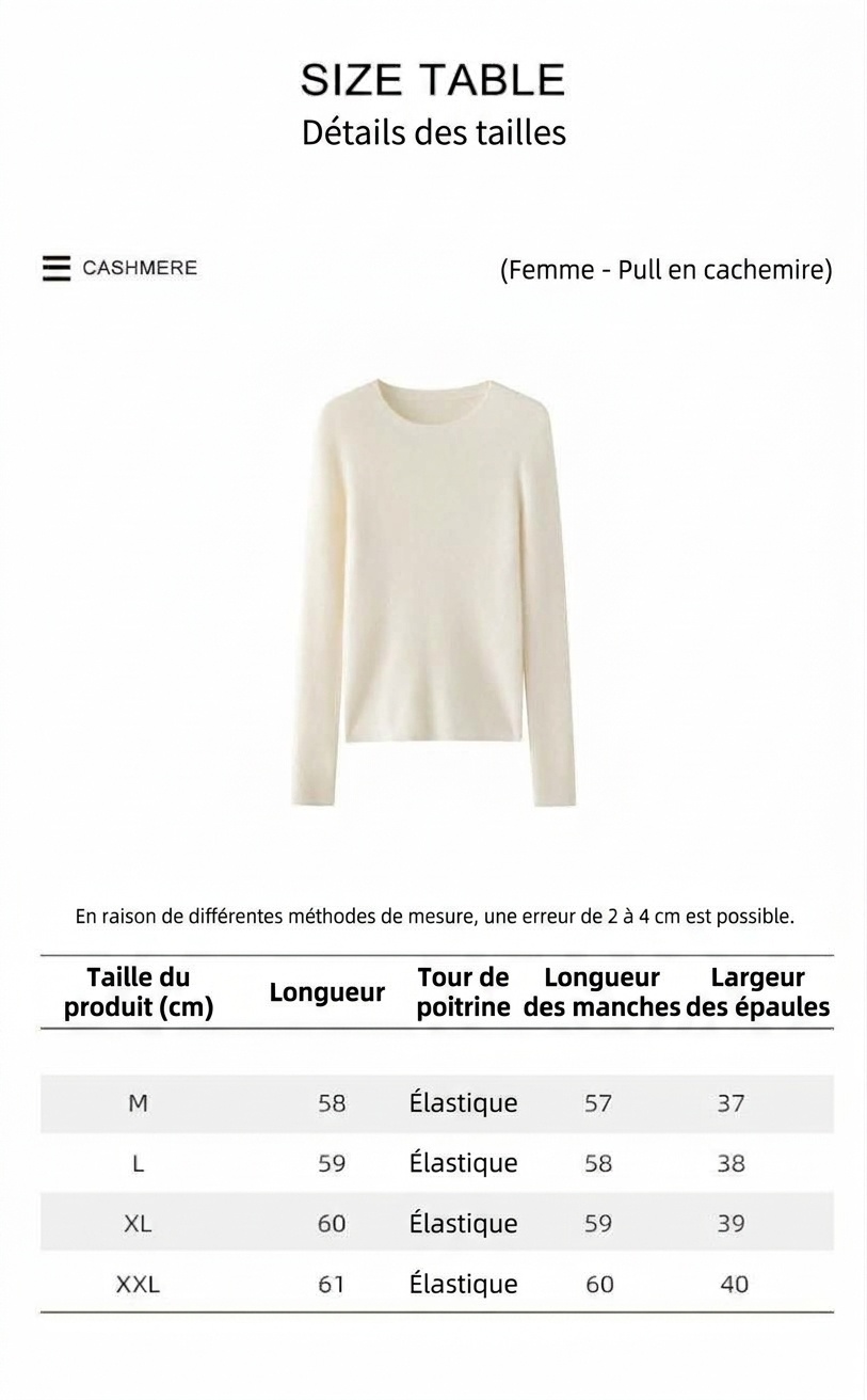 Cashmere Women's Crewneck Ribbed Long Sleeve Knit Sweater