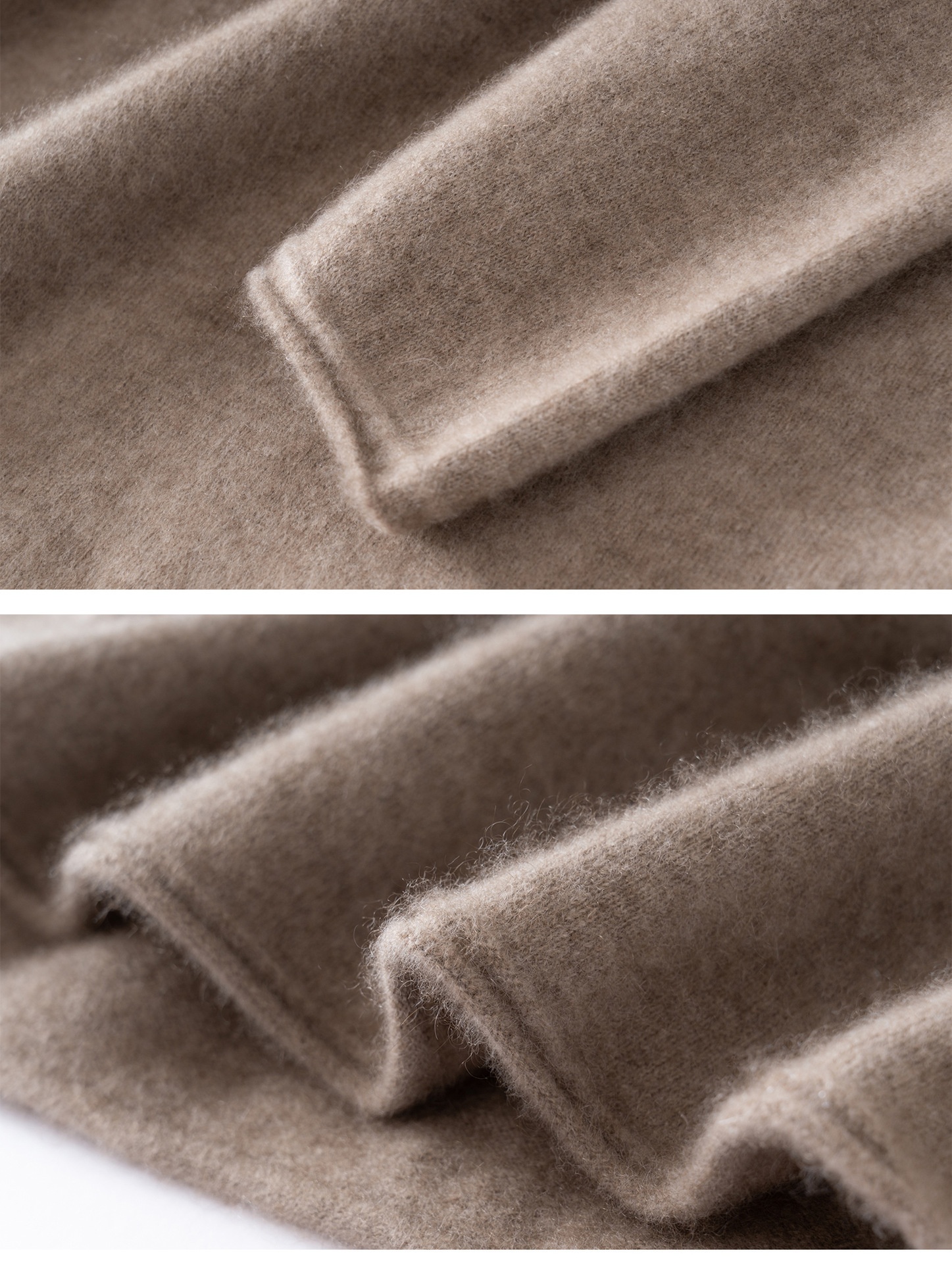 Cashmere Women's Mock Neck Cashmere Knit Long Sleeve Sweater