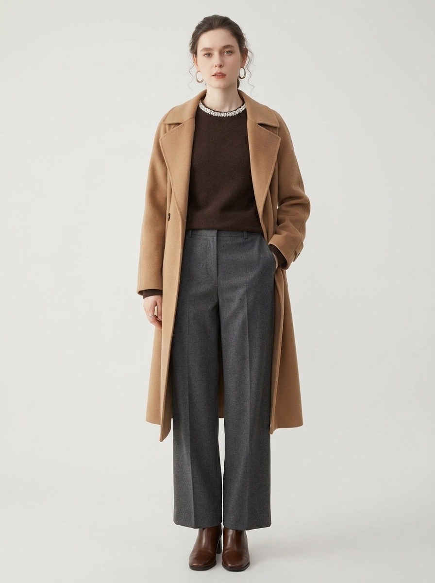 Cashmere Pearl Embellished Crew Neck Knit Sweater