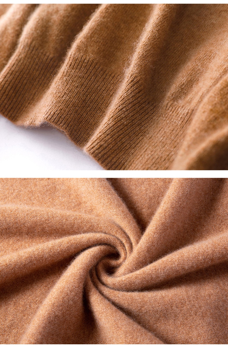 Cashmere Women's Mock Neck Long Sleeve Knit Sweater