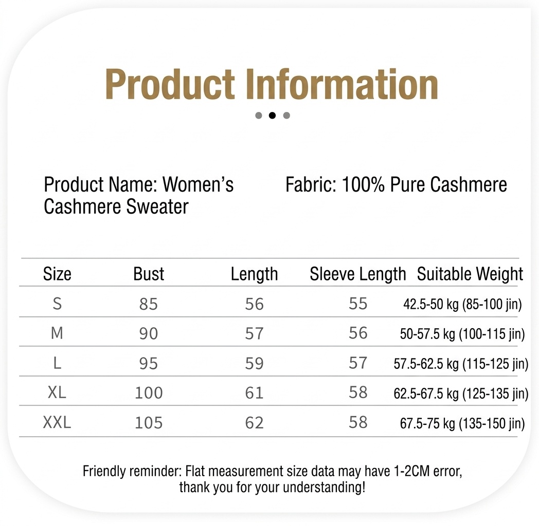 Cashmere Women's Mock Neck Long Sleeve Knit Sweater