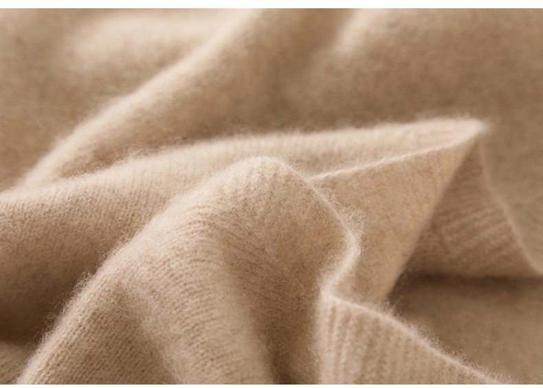 Cashmere Women's V-Neck Long Sleeve Cashmere Knit Sweater