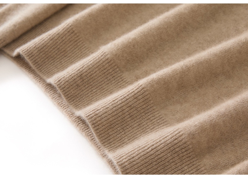 Cashmere Women's V-Neck Long Sleeve Cashmere Knit Sweater