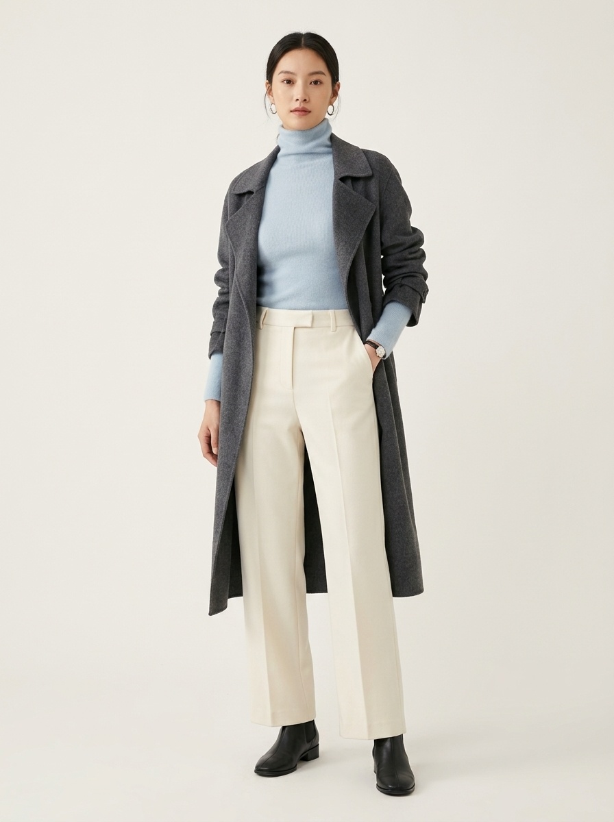 Women's Ribbed Mock Turtleneck Knit Sweater