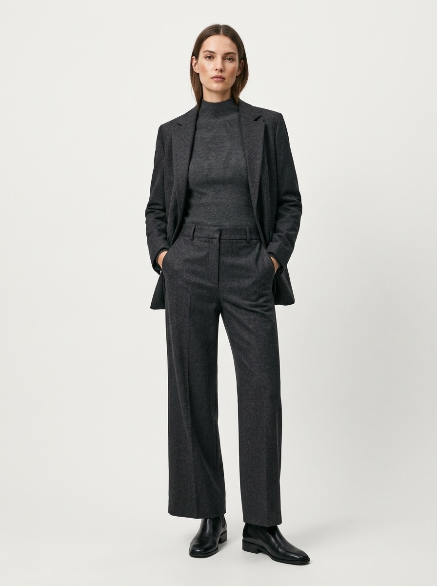 Women's Ribbed Mock Turtleneck Knit Sweater