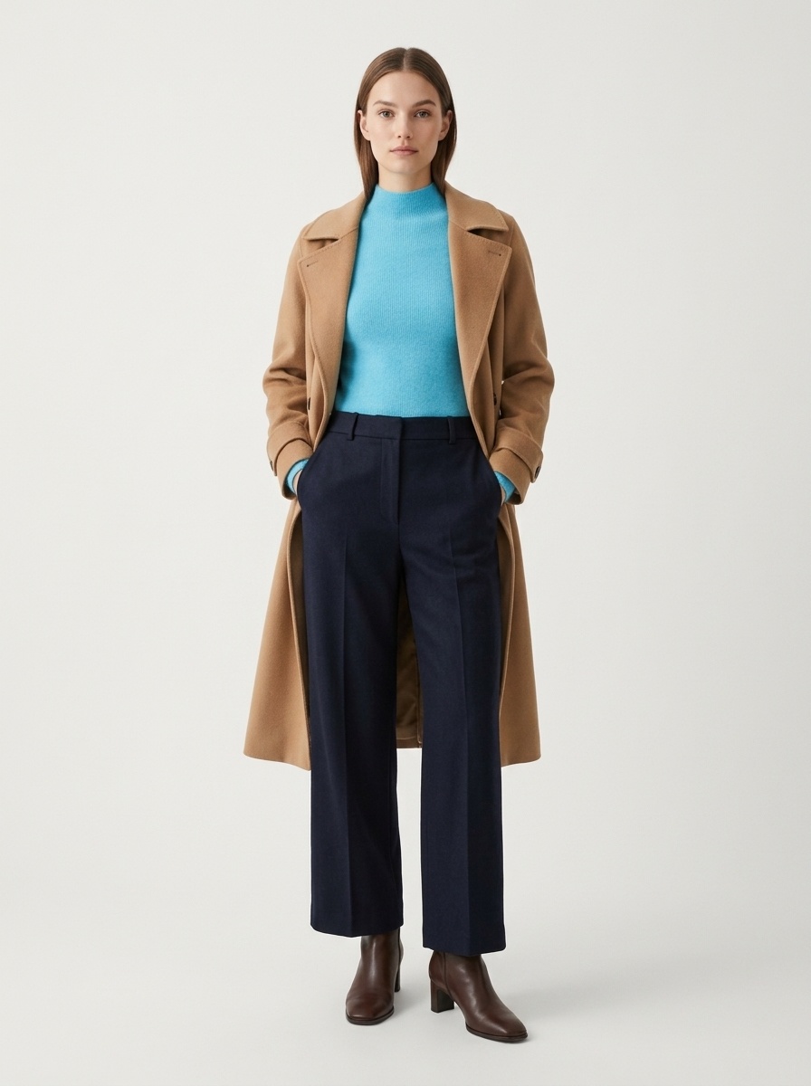 Women's Ribbed Mock Turtleneck Knit Sweater