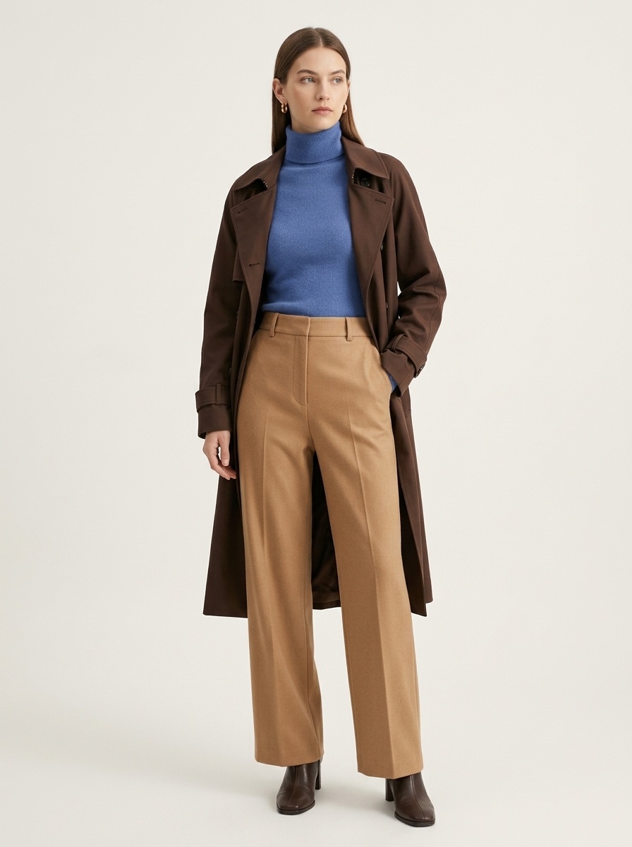 Women's Ribbed Mock Turtleneck Knit Sweater