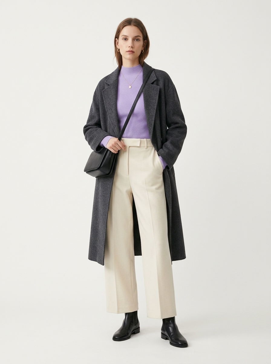 Women's Ribbed Mock Turtleneck Knit Sweater