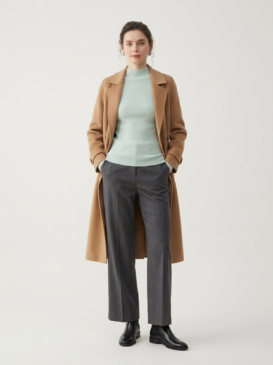 Women's Ribbed Mock Turtleneck Knit Sweater
