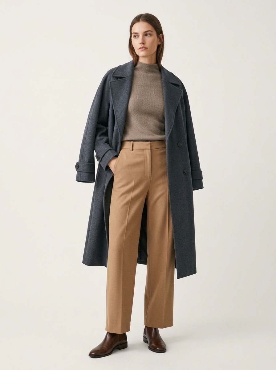 Women's Ribbed Mock Turtleneck Knit Sweater