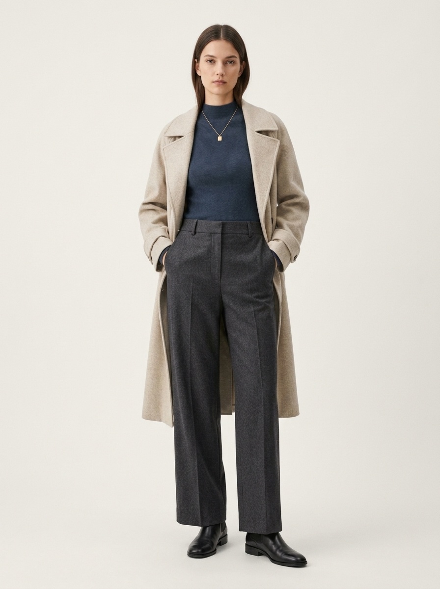Women's Ribbed Mock Turtleneck Knit Sweater