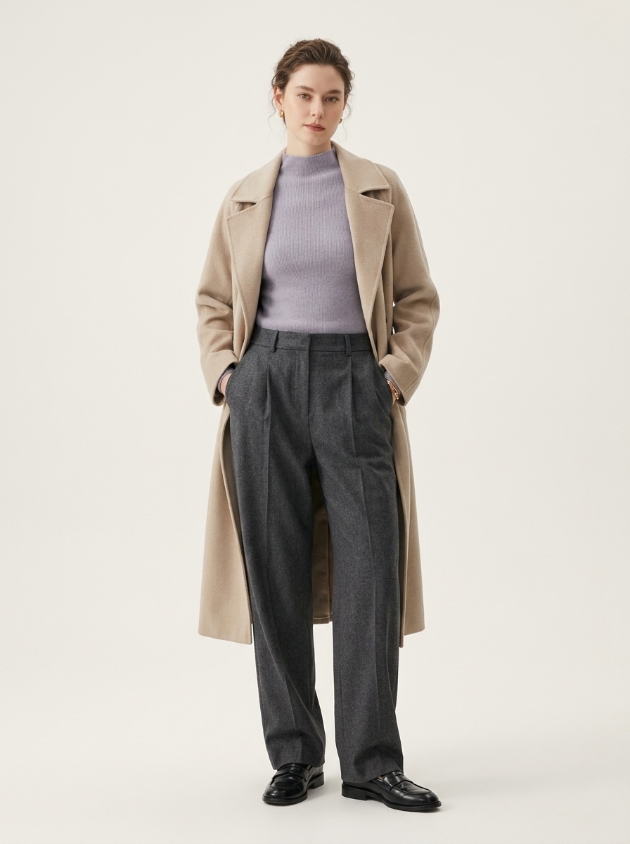 Women's Ribbed Mock Turtleneck Knit Sweater