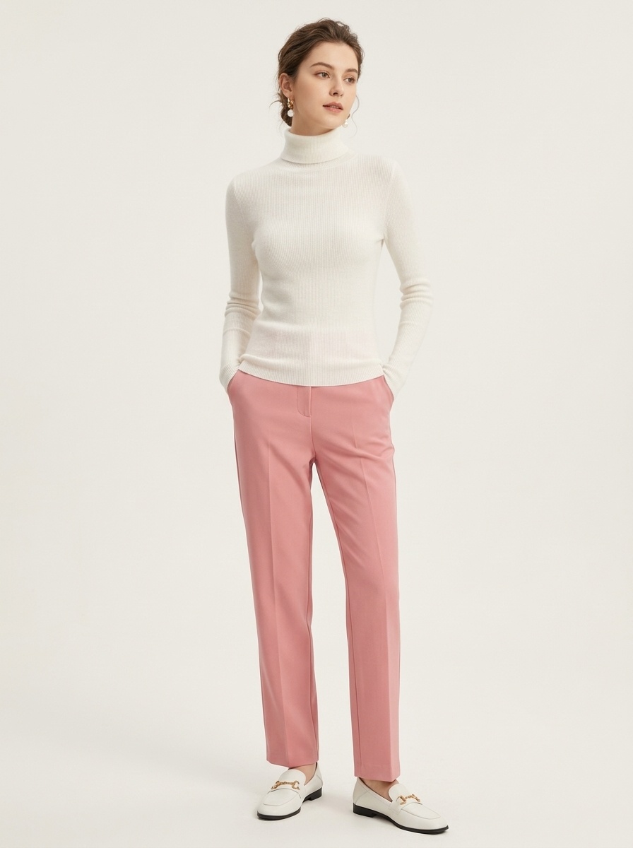 Women's Ribbed Knit Long Sleeve Sweater