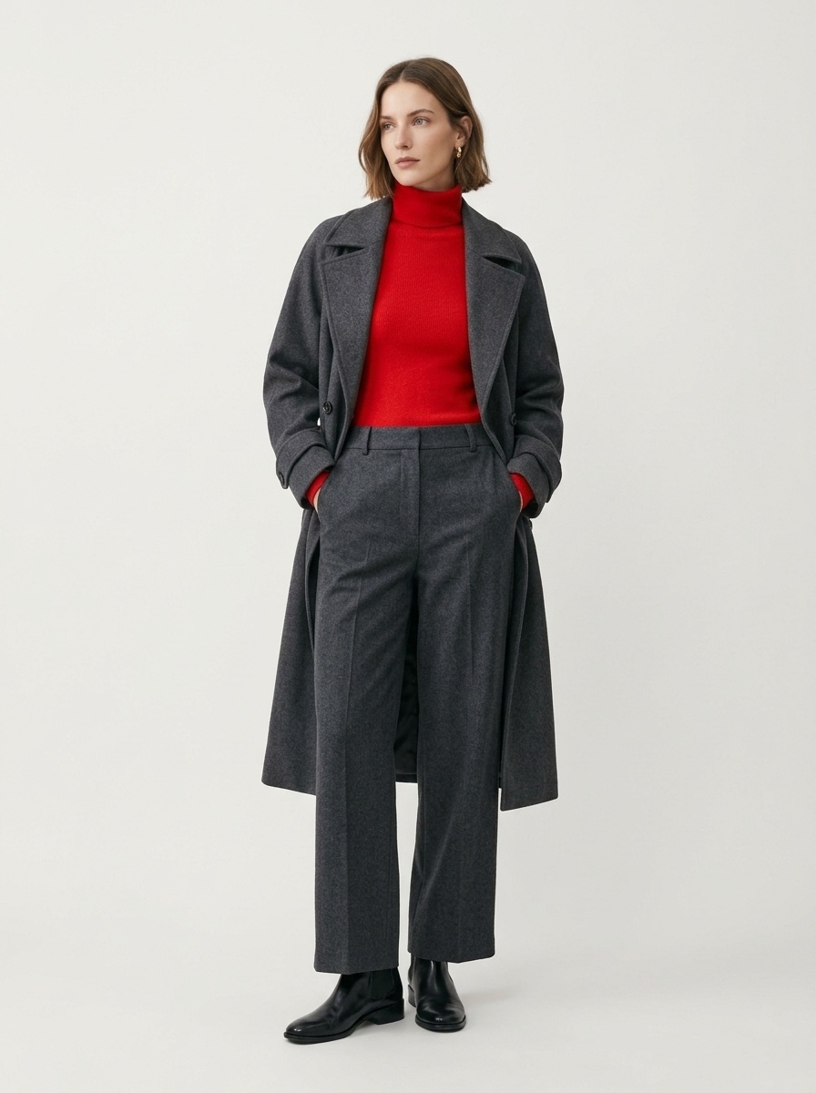 Women's Ribbed Knit Turtleneck Sweater