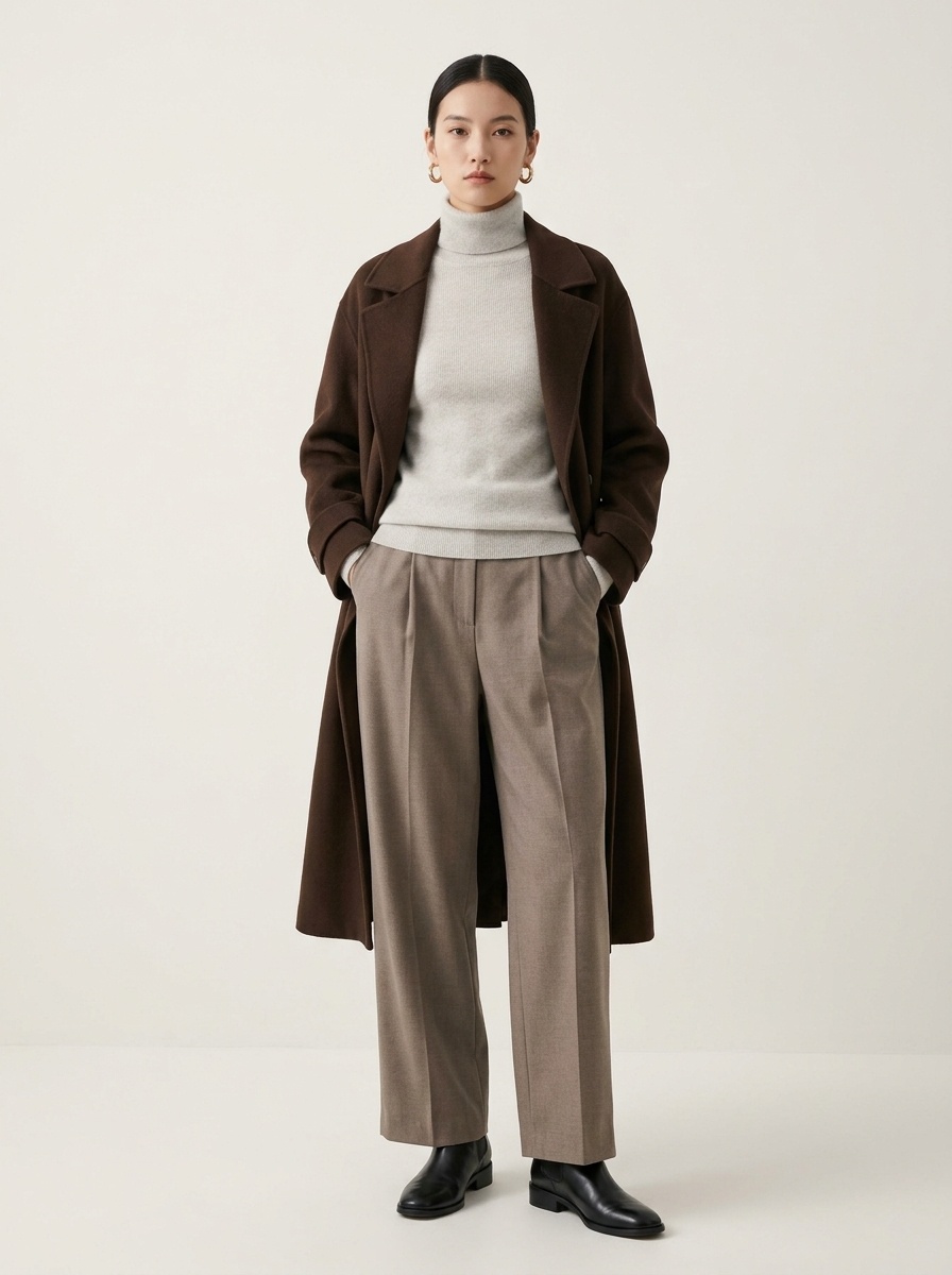 Women's Ribbed Knit Turtleneck Sweater