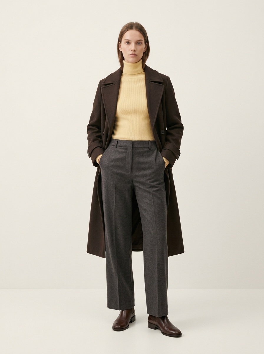 Women's Ribbed Knit Turtleneck Sweater
