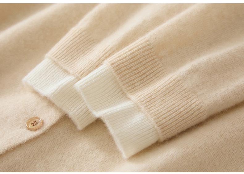 Women's Layered Hooded Knit Button Cardigan