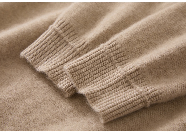 Women's Half-Zip Hooded Knit Sweater with Layered Hem
