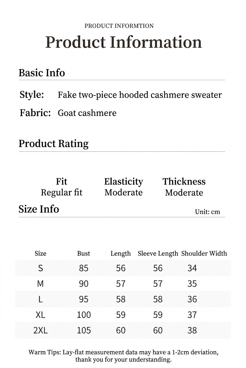 Women's Half-Zip Hooded Knit Sweater with Layered Hem