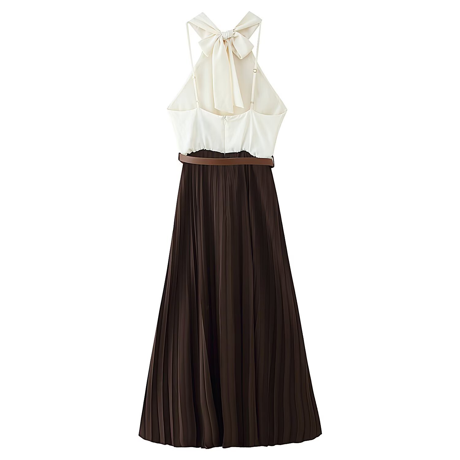 Inspired Midi Dress with Pleated Detail KUN-00022