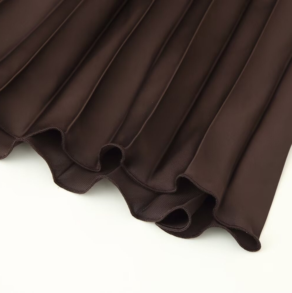 Inspired Midi Dress with Pleated Detail KUN-00022