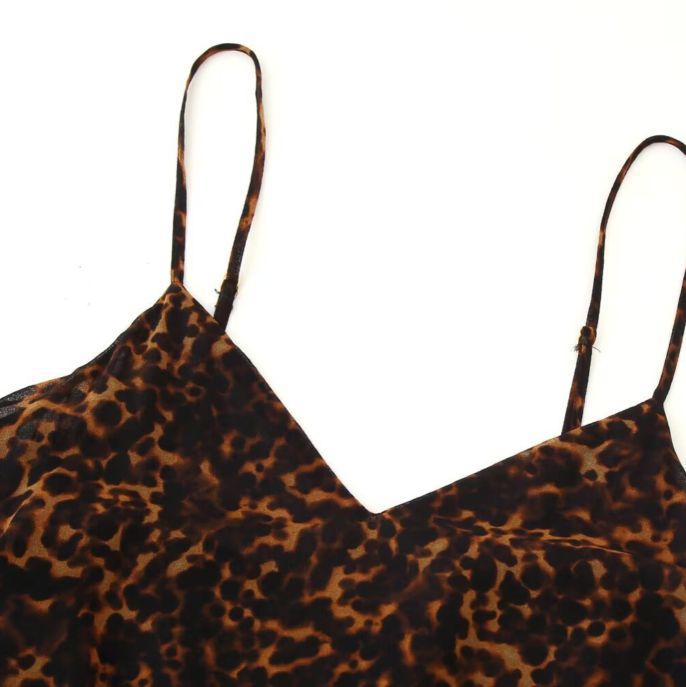 Vestido midi con estampado animal - Moda Mujer KUN-00086