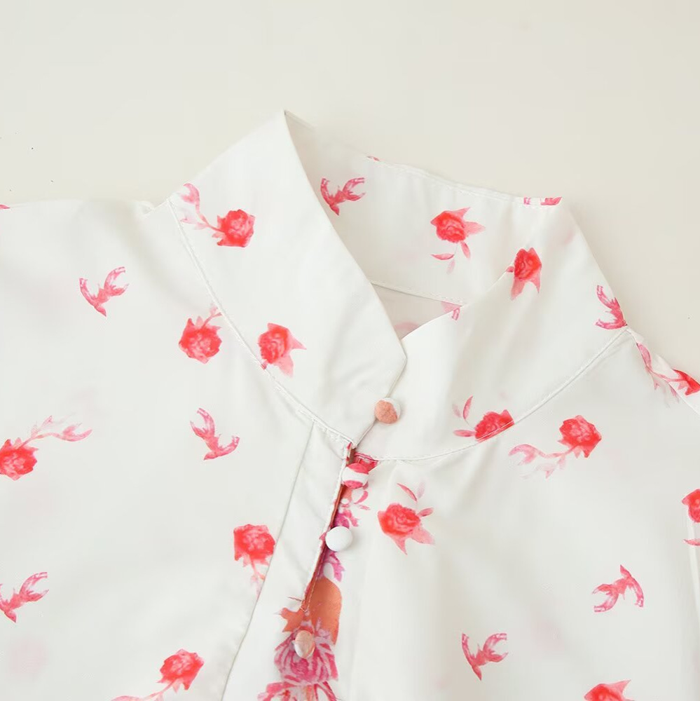 Vestido informal de manga larga con estampado floral - Elegante y chic KUN-00083