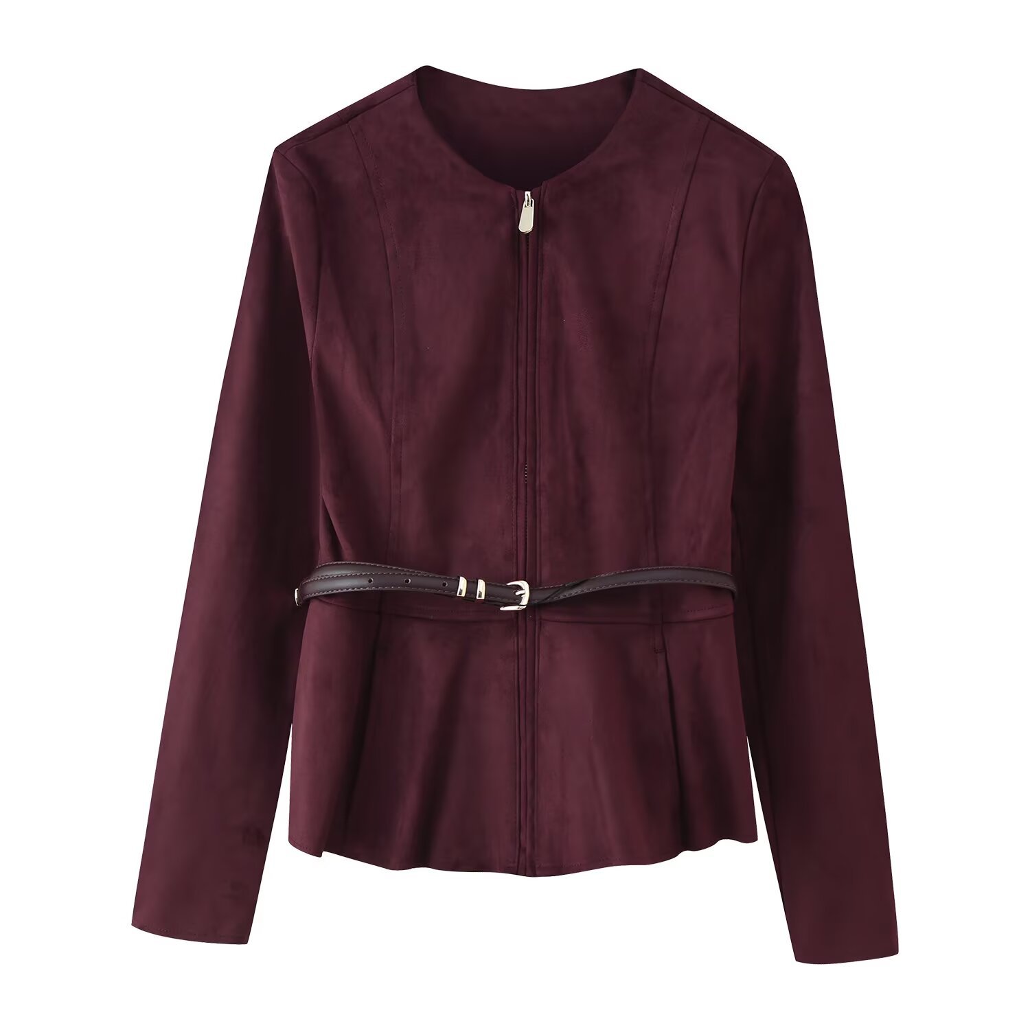 Suède minirokjasje met riem - Europese stijl KUN-00291