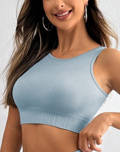 Slimming S-Shape Quick-Dry Fitness Vest and Butt-Lifting Shorts Yoga Outfit Set for Women (without pads)