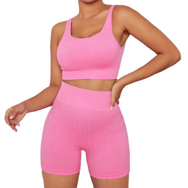 High-Waisted Slimming Quick-Dry Yoga Shorts Set for Women with S-Shape Sexy Tummy Control
