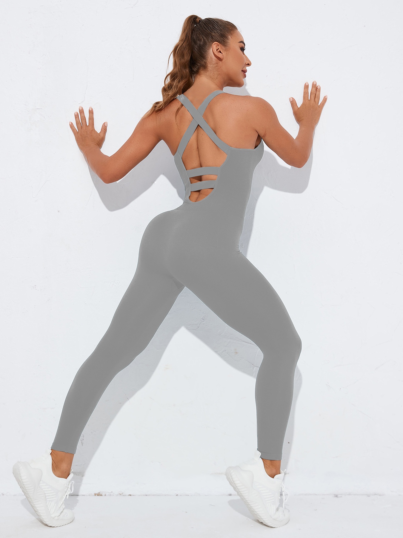 Slimming High-Elasticity Sexy Quick-Dry Yoga Bodysuit for Women