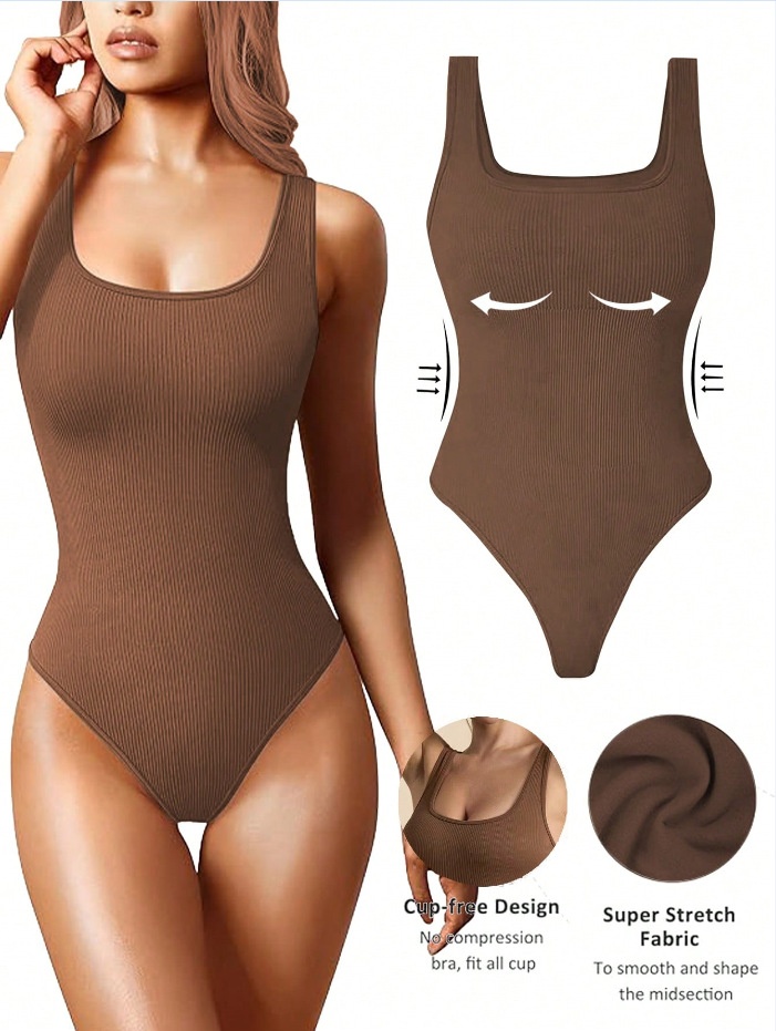 Slimming High-Elasticity Moisture-Wicking Yoga Bodysuit for Women (without pads)