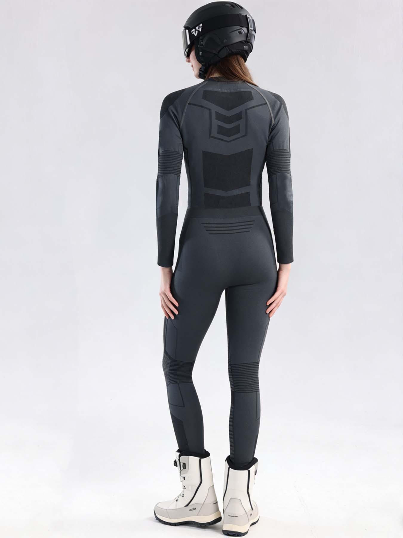 Slimming Quick-Dry Winter Thermal Compression Ski Jumpsuit for Women