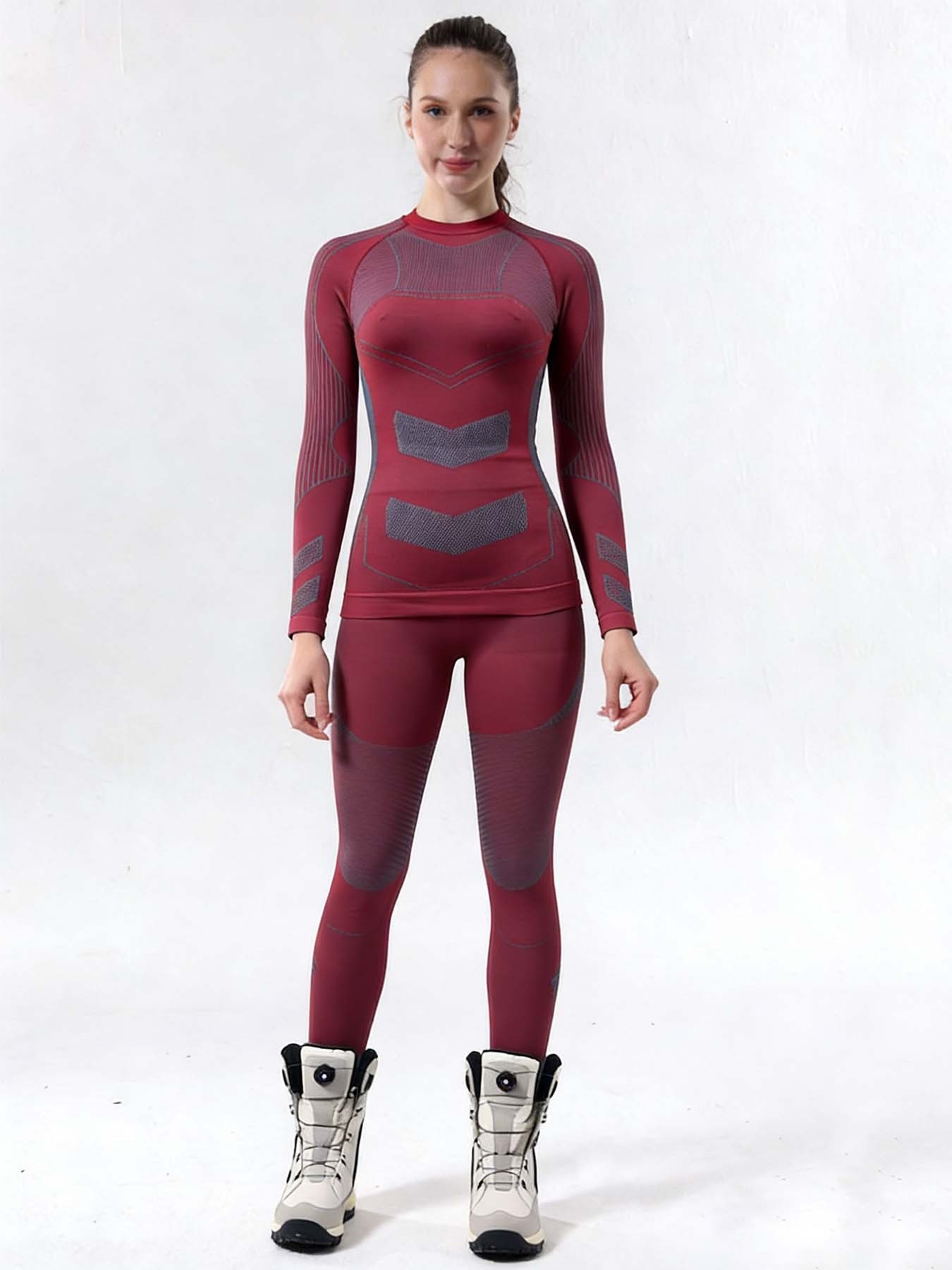 Slim Fit Quick-Dry Thermal Winter Ski Jumpsuit for Women with Slimming Function