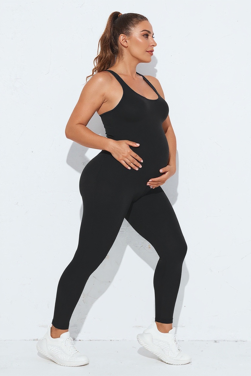 Slimming S-Shape Quickdry Maternity Jumpsuit for Women with Sexy Peach Butt Lift and Belly Support (without pads)