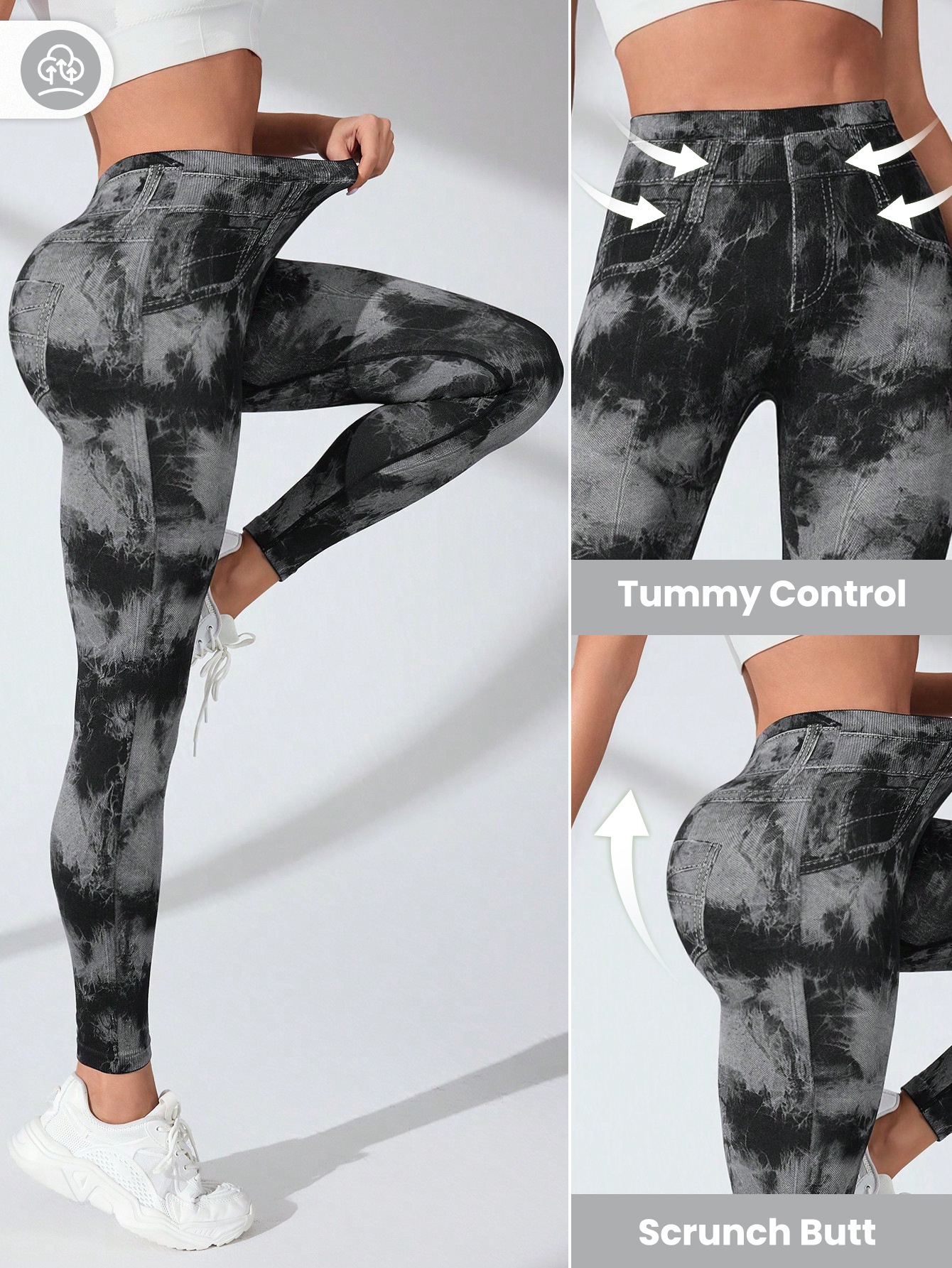 High-Waisted Slimming Quickdry Sexy Hip-Lifting Fitness Leggings for Women