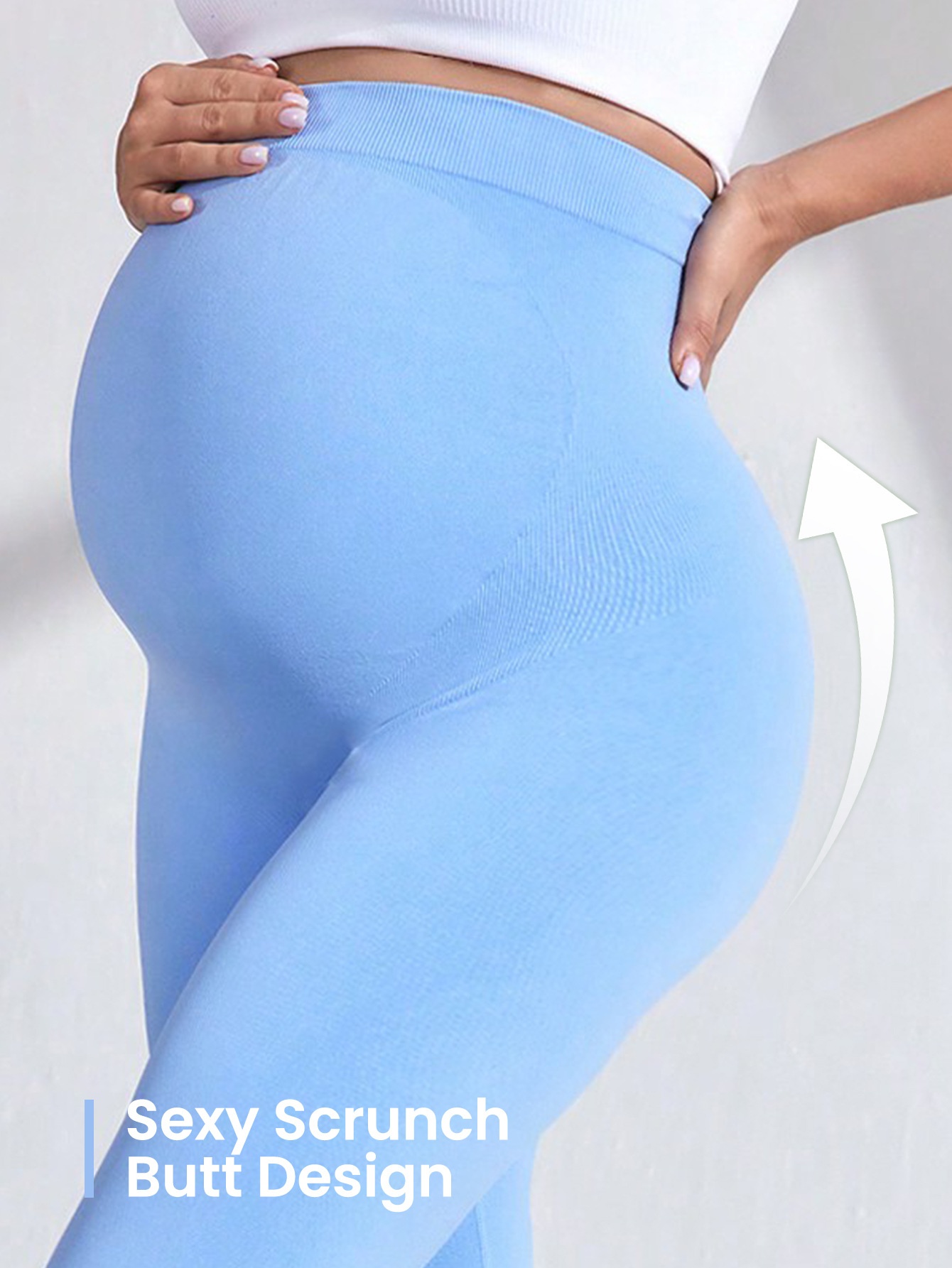 High-Waisted Quick-Dry Slimming Maternity Yoga Leggings with Belly Support for Women