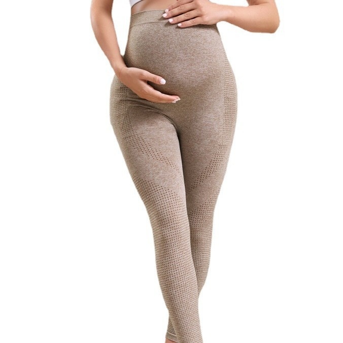 High-Waisted Slimming Supportive Maternity Leggings for Women with Autumn S-Shape Fit