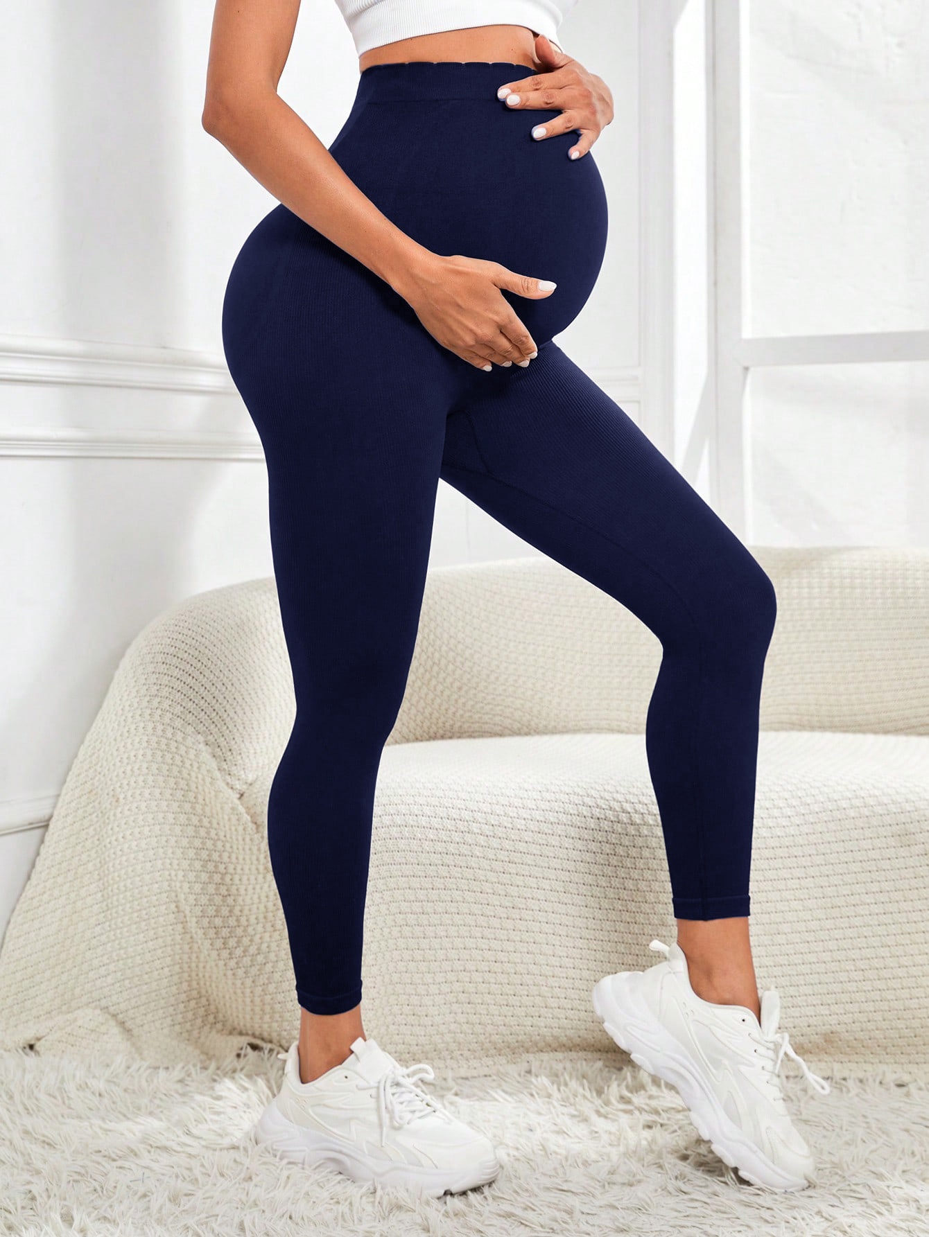 Women High-Waisted Slimming Quick-Dry Winter Maternity Yoga Leggings