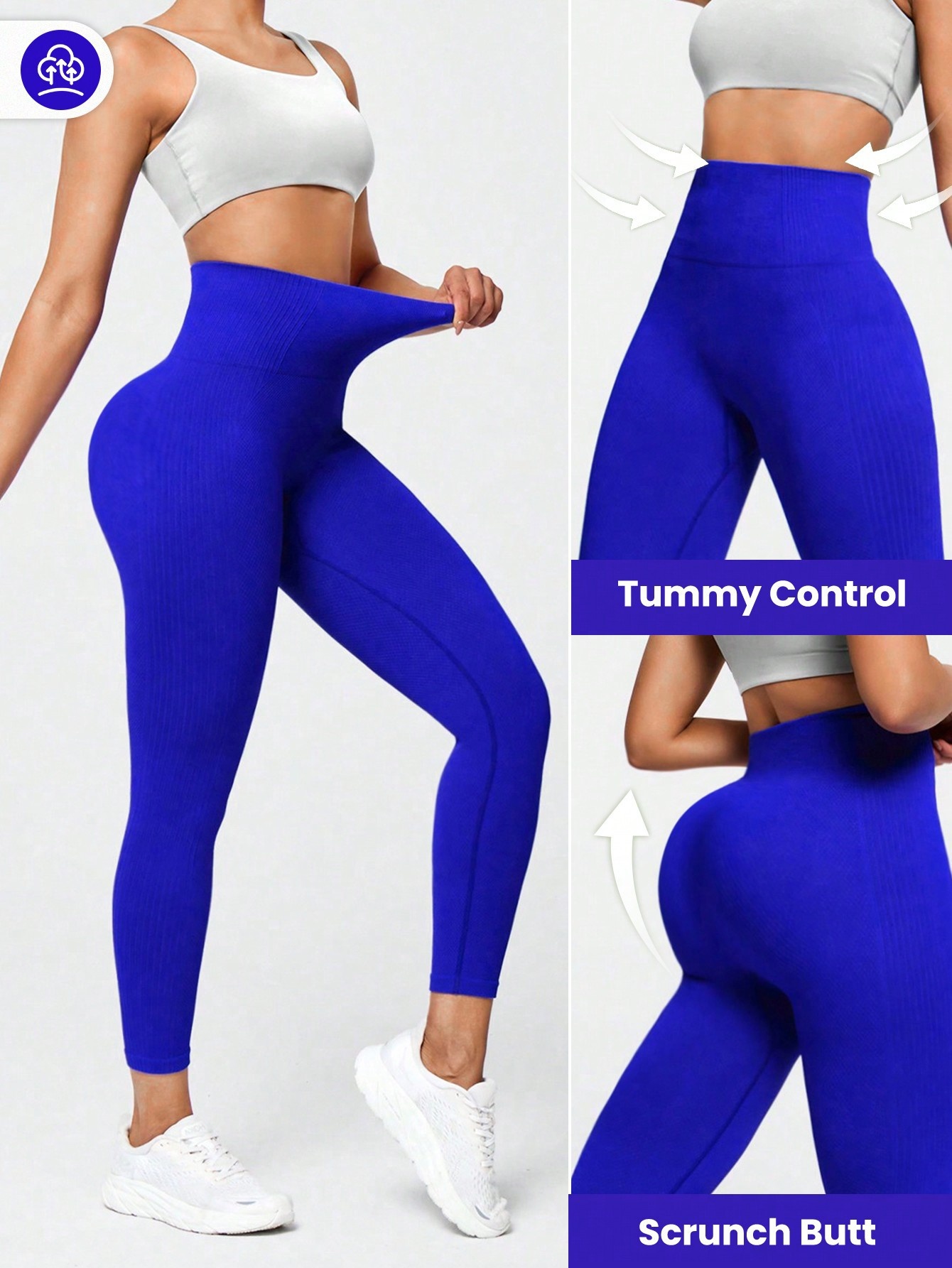 High-Waisted Slimming Jacquard Yoga Leggings with Hip-Lifting S-Shape Design for Women