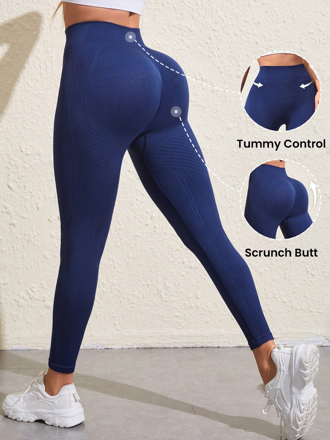 Pantalones de yoga de secado rápido de talle alto para mujer con un ajuste sexy en forma de S.