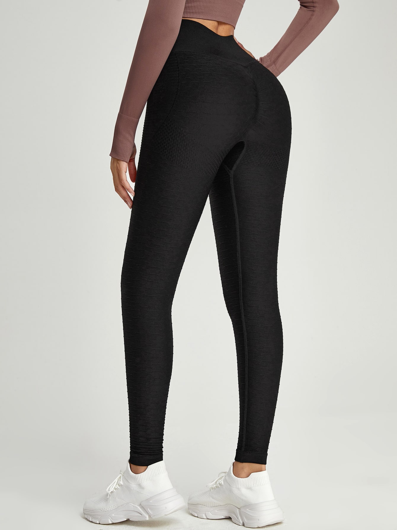 High-Waisted Slimming Bubble Yoga Pants with S-Shape Hip-Lifting Function for Women