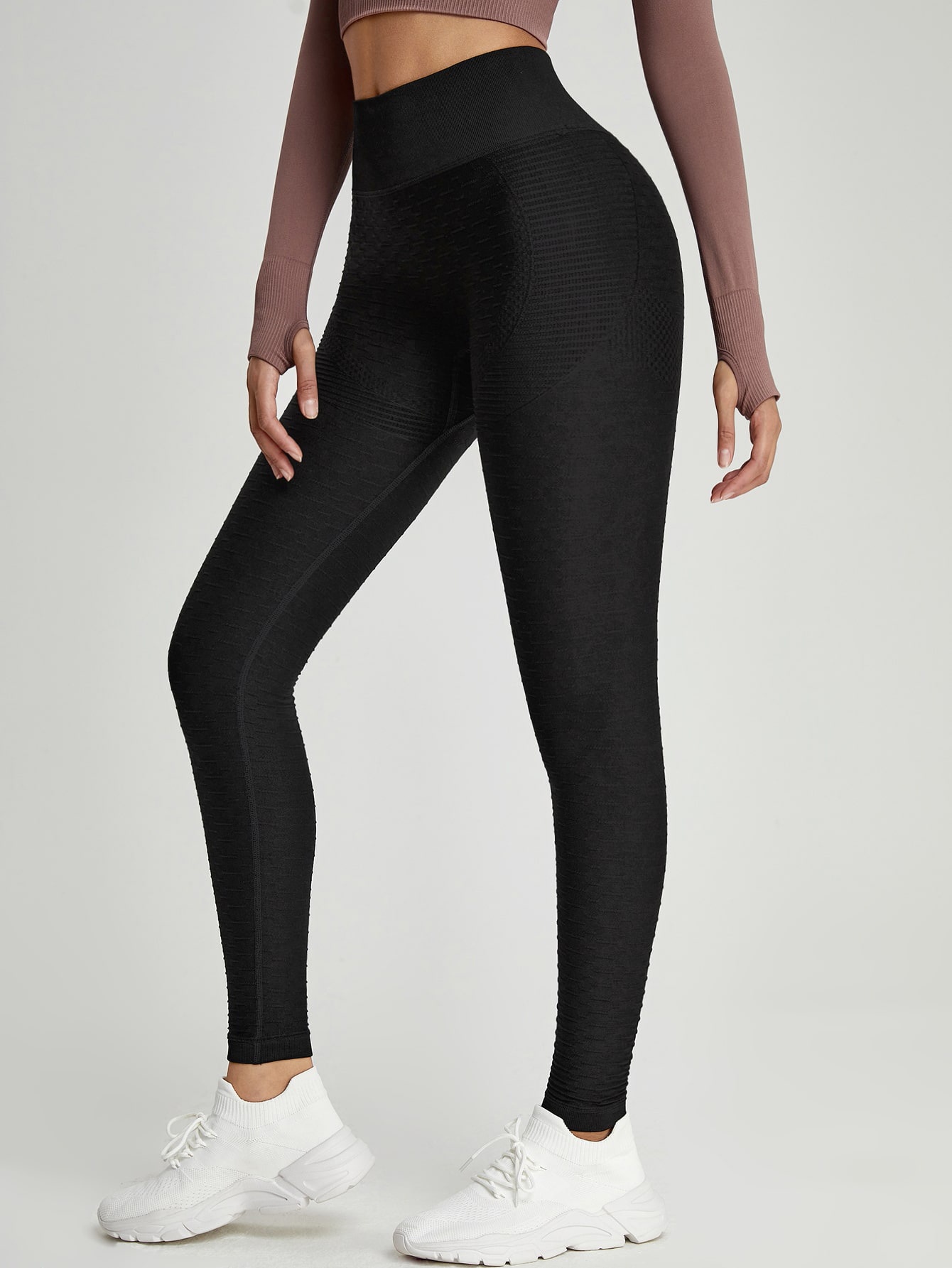 High-Waisted Slimming Bubble Yoga Pants with S-Shape Hip-Lifting Function for Women