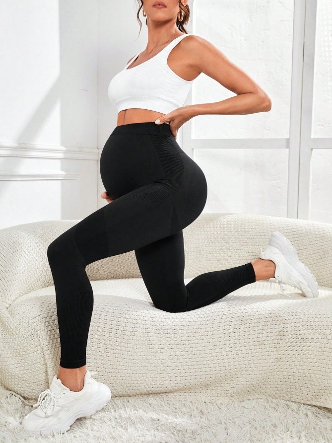 High-Waisted Slimming Quick-Dry Winter Maternity Yoga Leggings for Women
