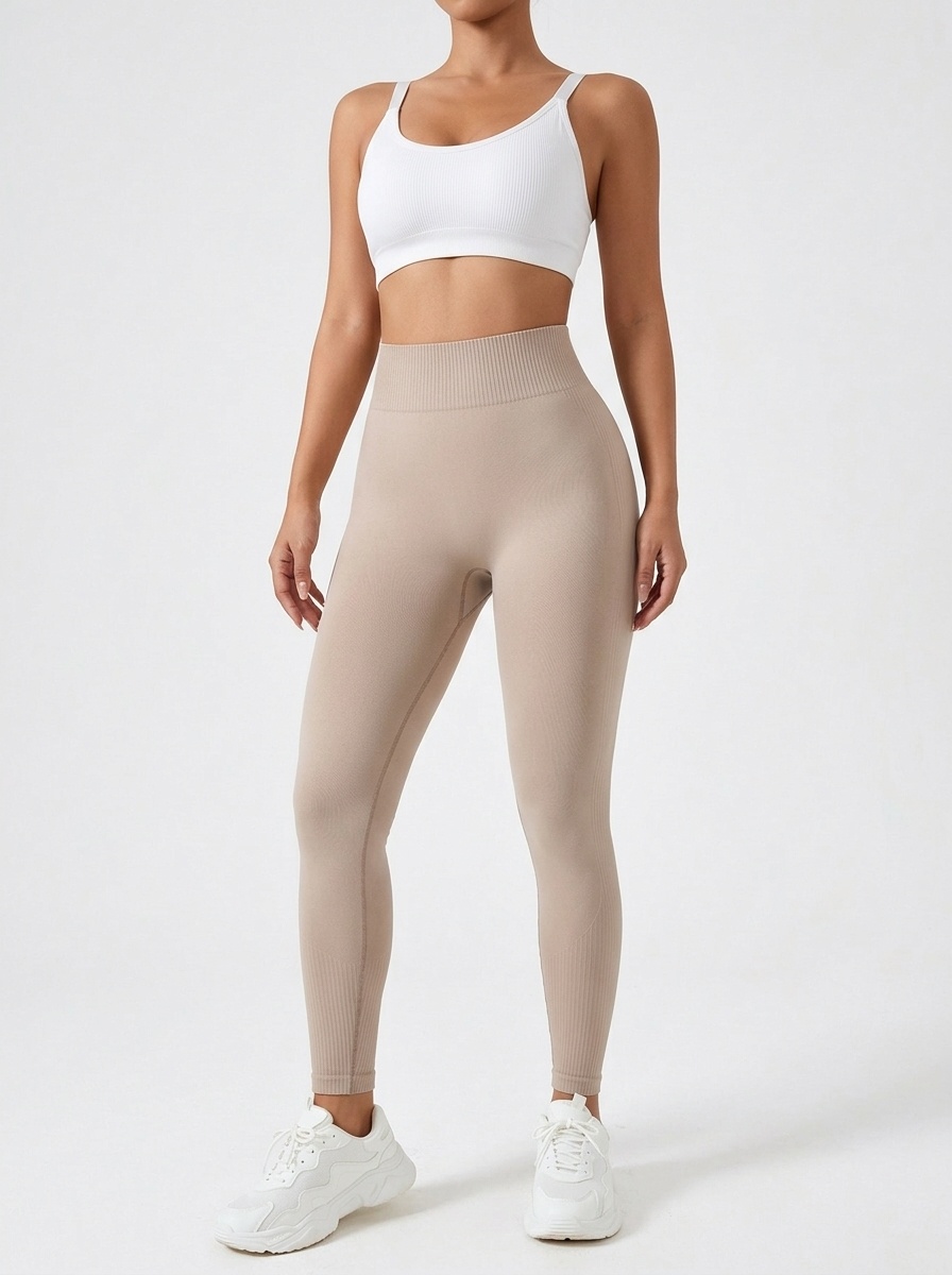 High-Waisted Slimming S-Shape Sexy Cropped Yoga Leggings for Women with Quickdry Function