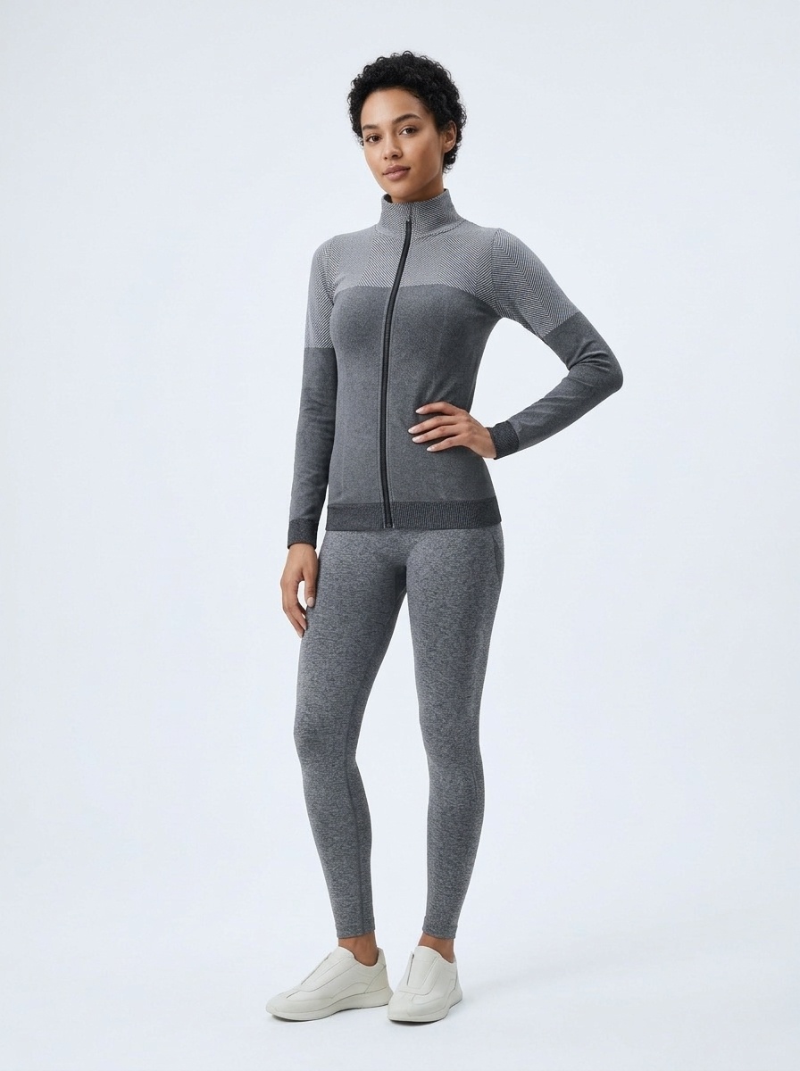 Slim Fit Zip-Up Quickdry Winter Sports Jacket for Women with Slimming S-Shape Design