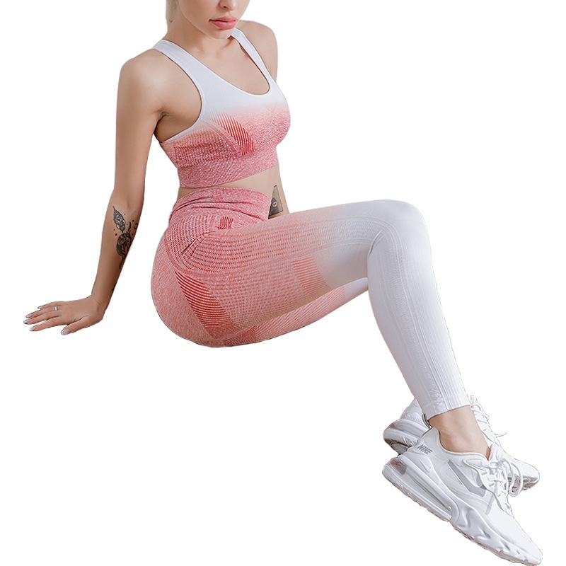 Slimming High-Waisted Quick-Dry Yoga Leggings Set with S-Shape Fit for Women
