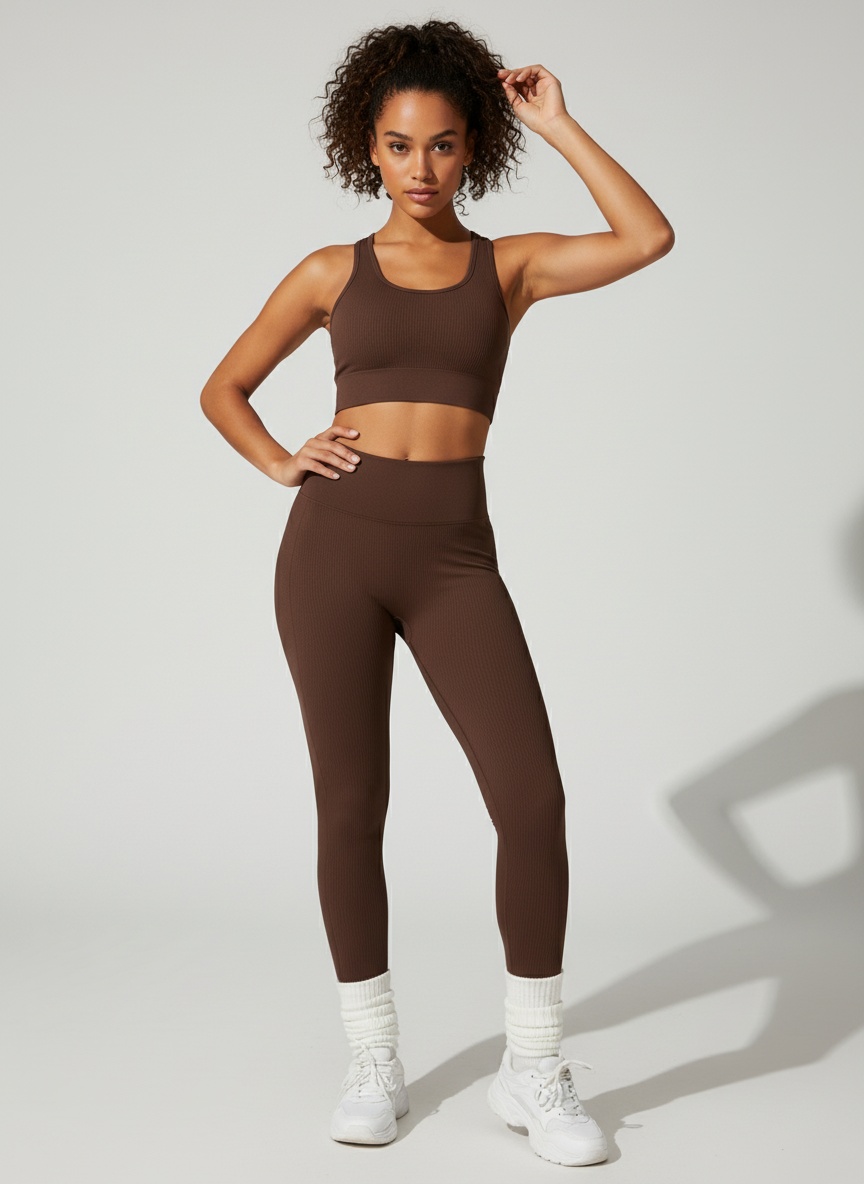 High-Waisted Slimming Quick-Dry Yoga Leggings Set with Sexy S-Shape Fit for Women