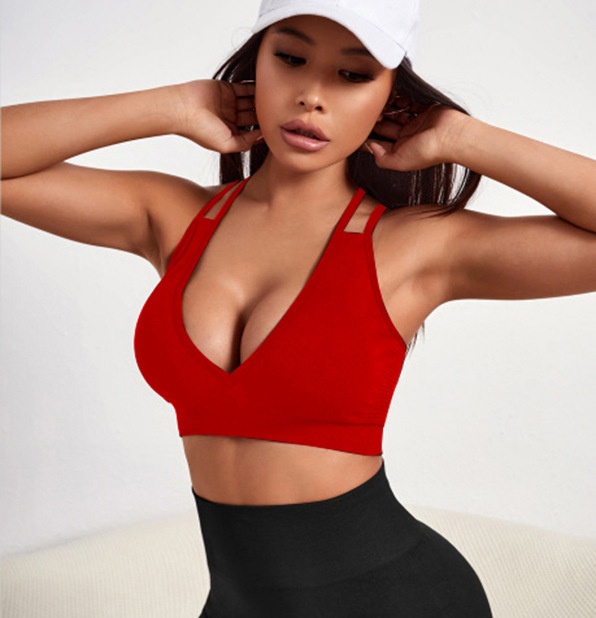 Shock-Absorbing Backless Quickdry Wire-Free Sports Bra with Sexy Slimming Fit for Women